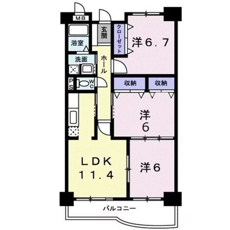 クラールの物件間取画像